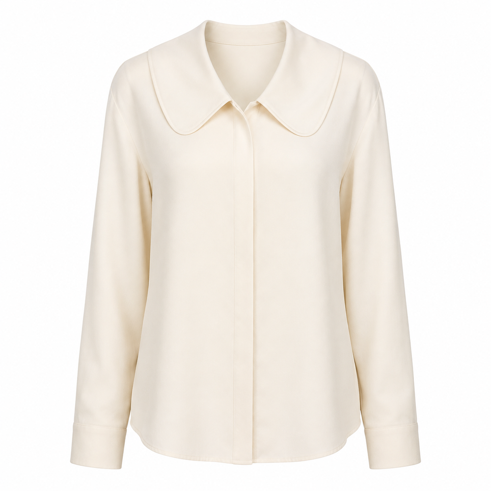 Willow Curve-Collar Blouse