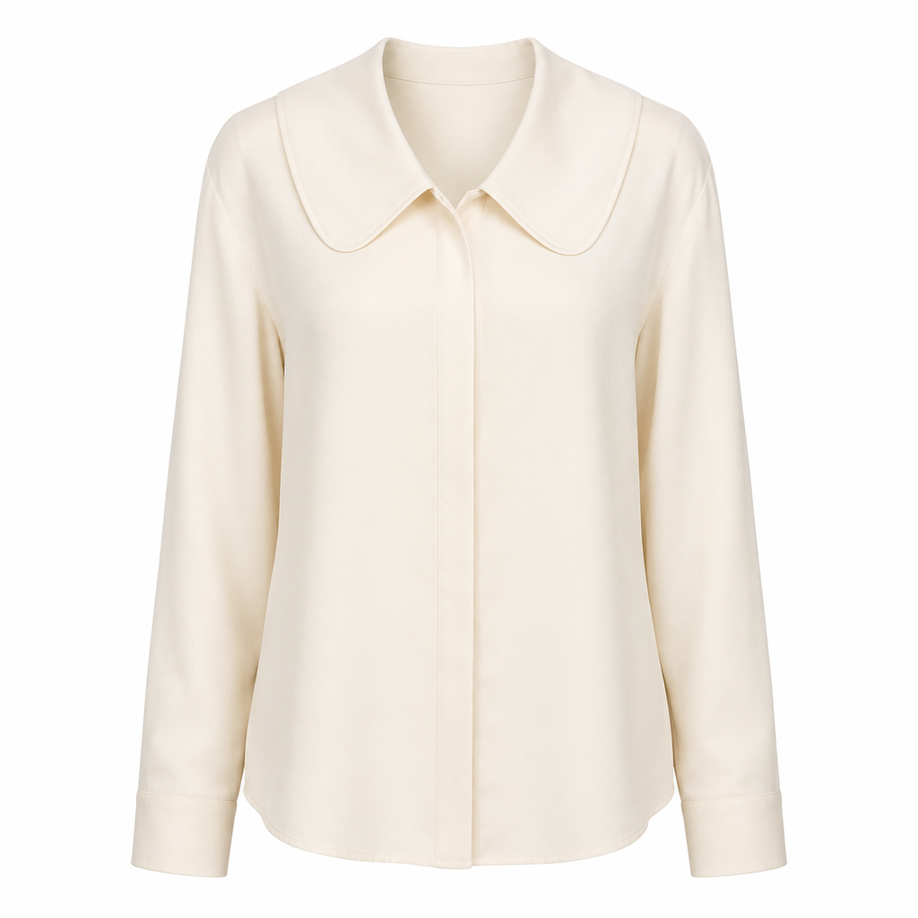 Willow Curve-Collar Blouse
