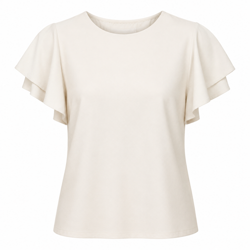 Aster Flutter-Sleeve Shell