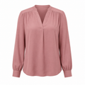 Celia Gathered-Shoulder Blouse