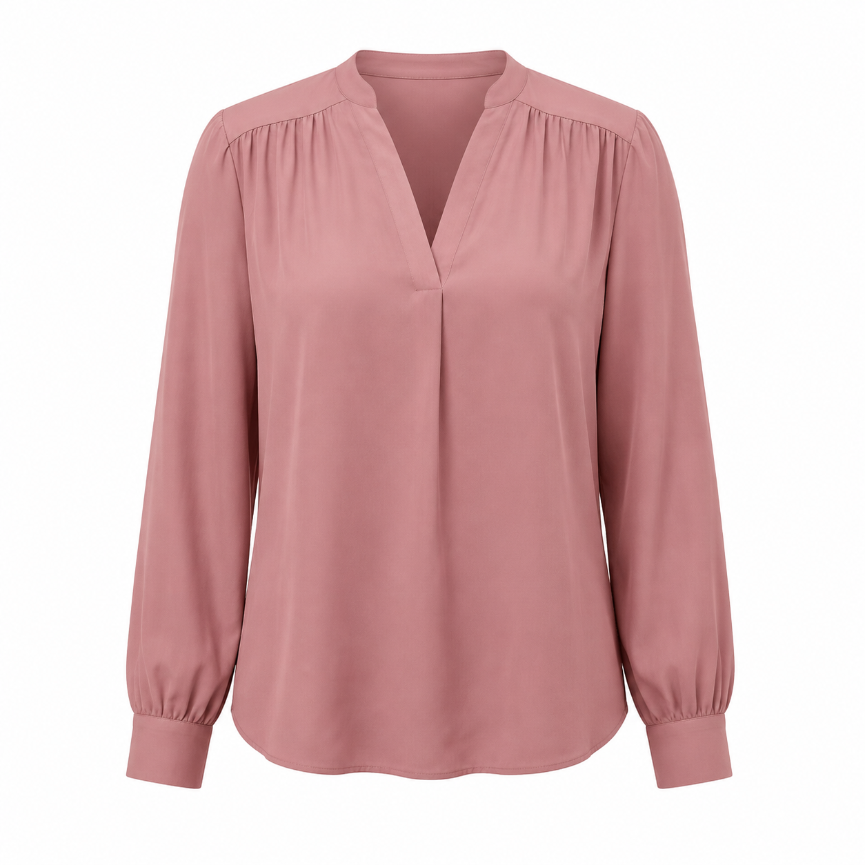 Celia Gathered-Shoulder Blouse