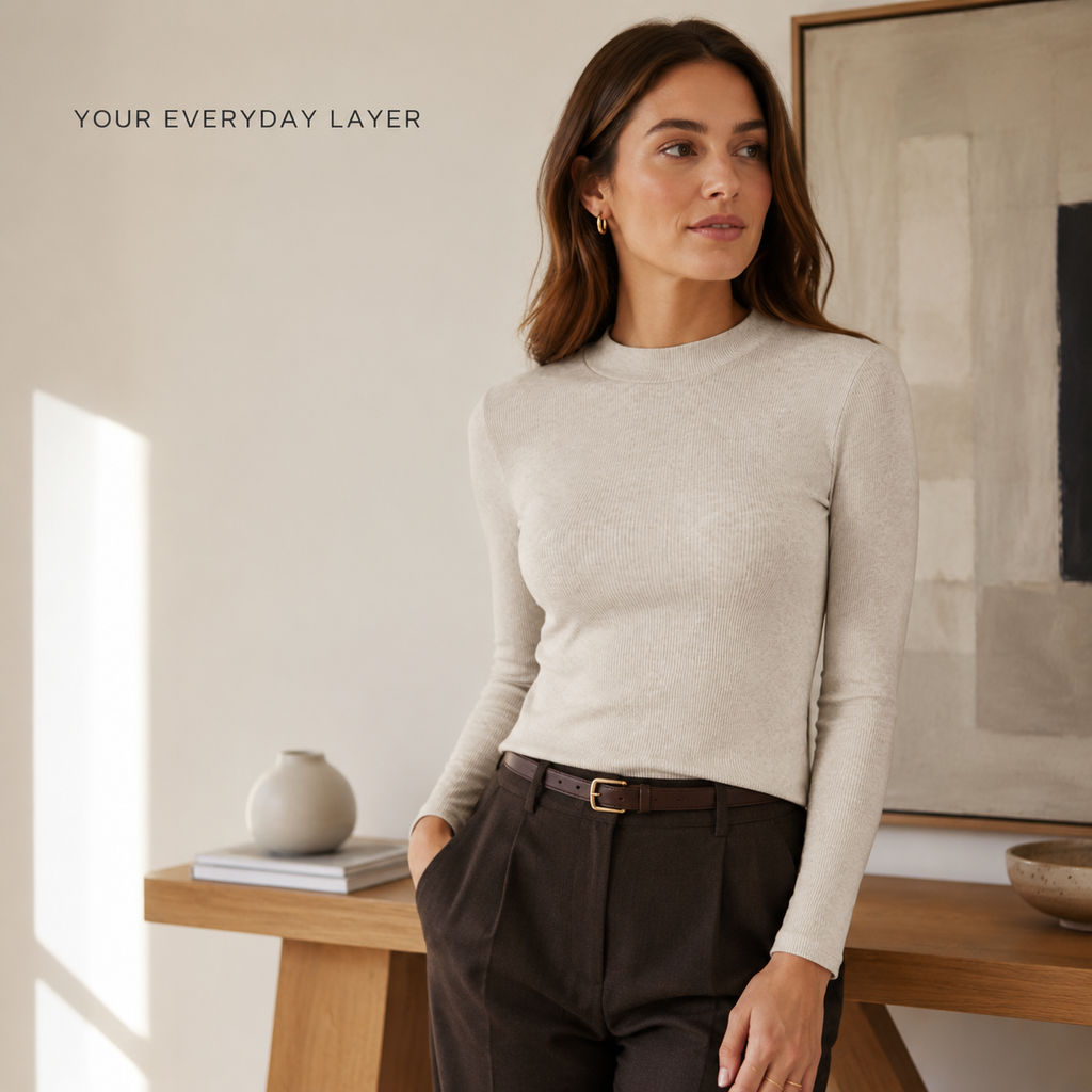 Noelle Ribbed Layering Top