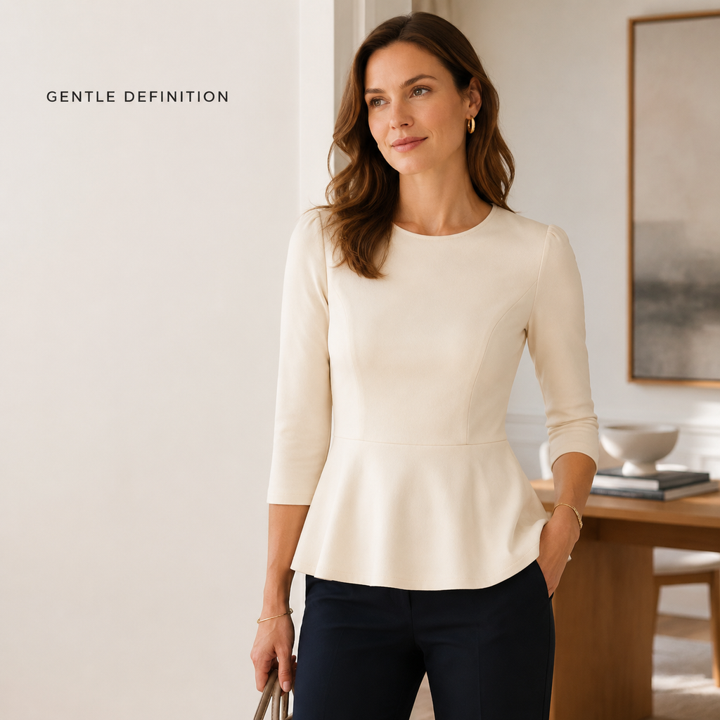 Elowen Soft-Peplum Top