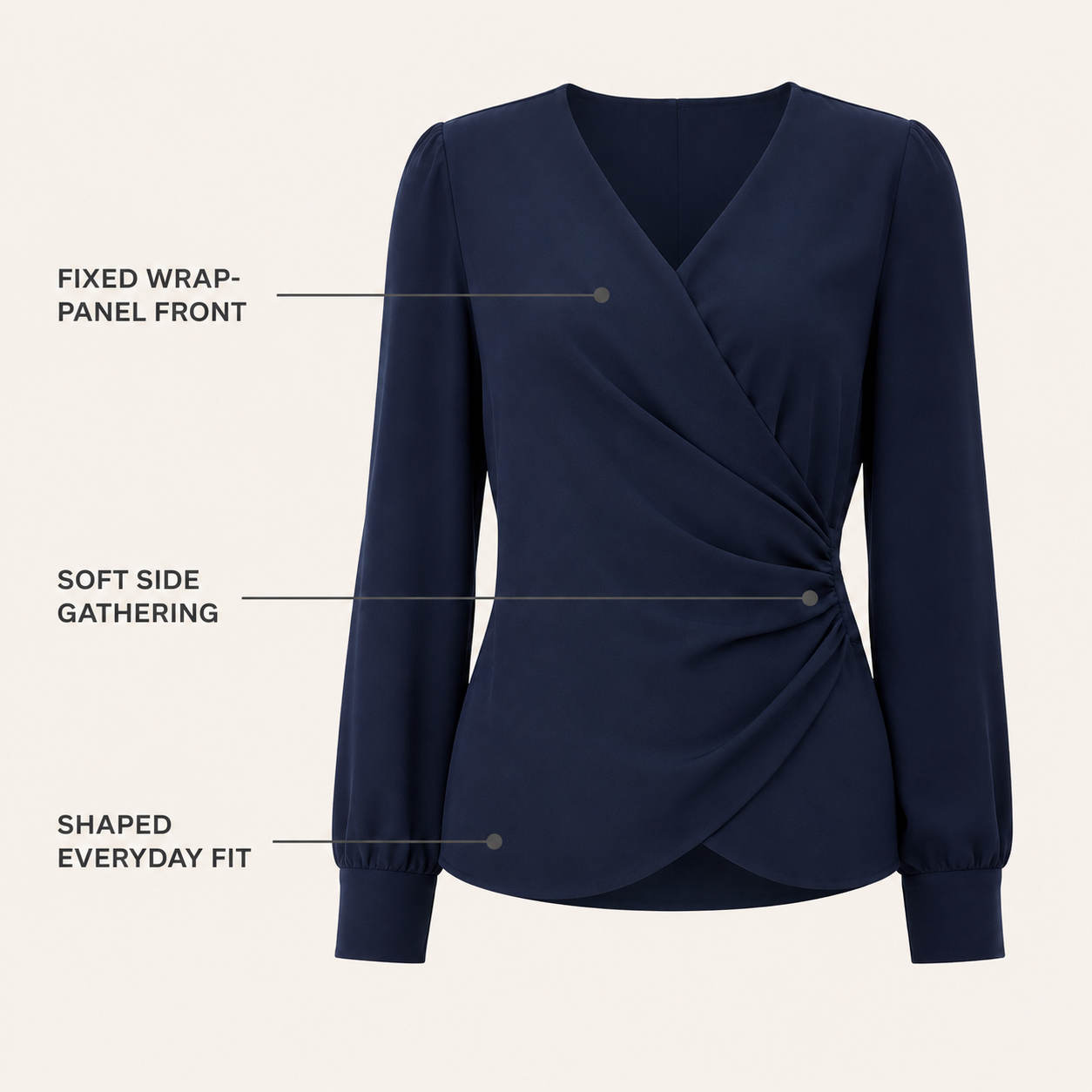Lienne Wrap-Panel Top