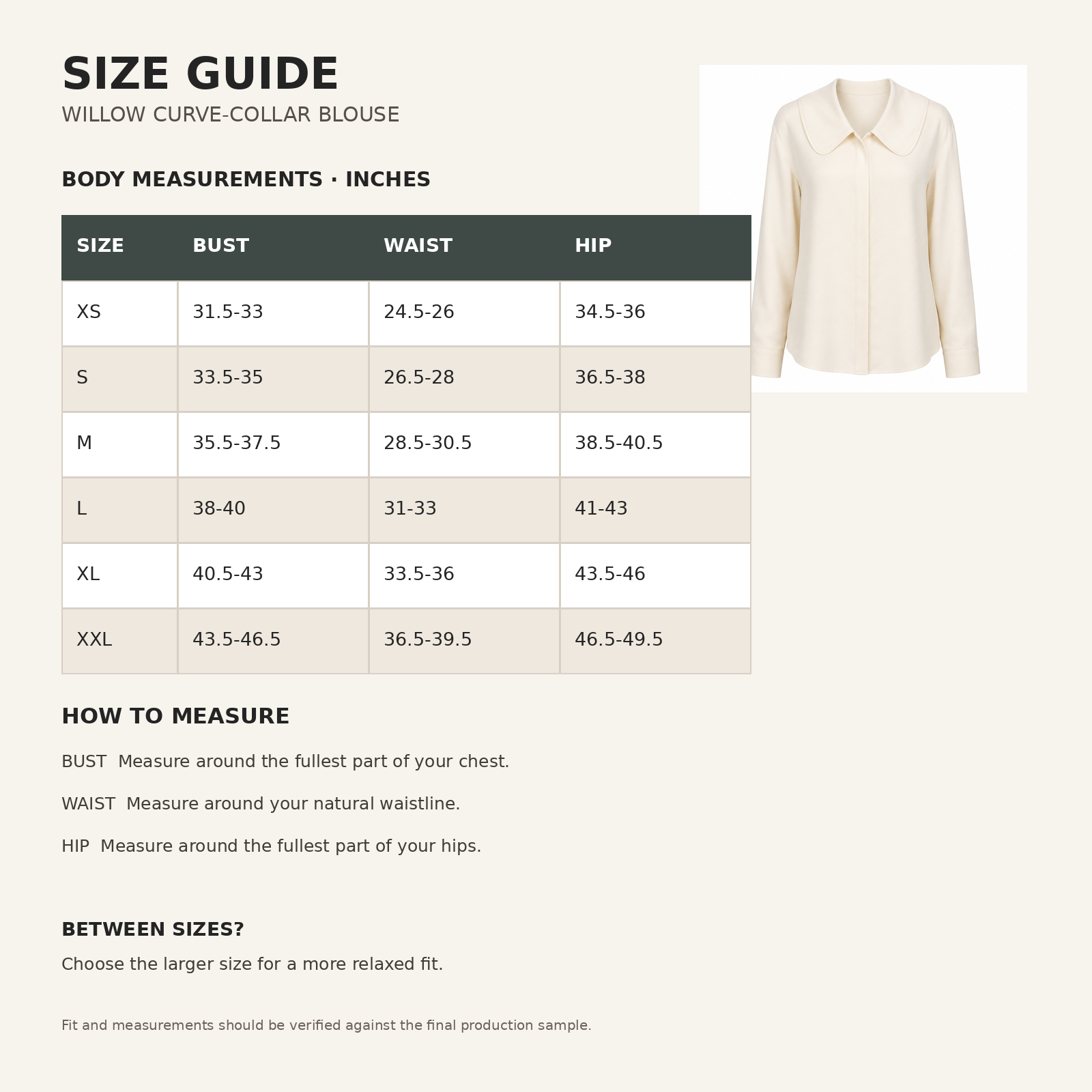 Willow Curve-Collar Blouse