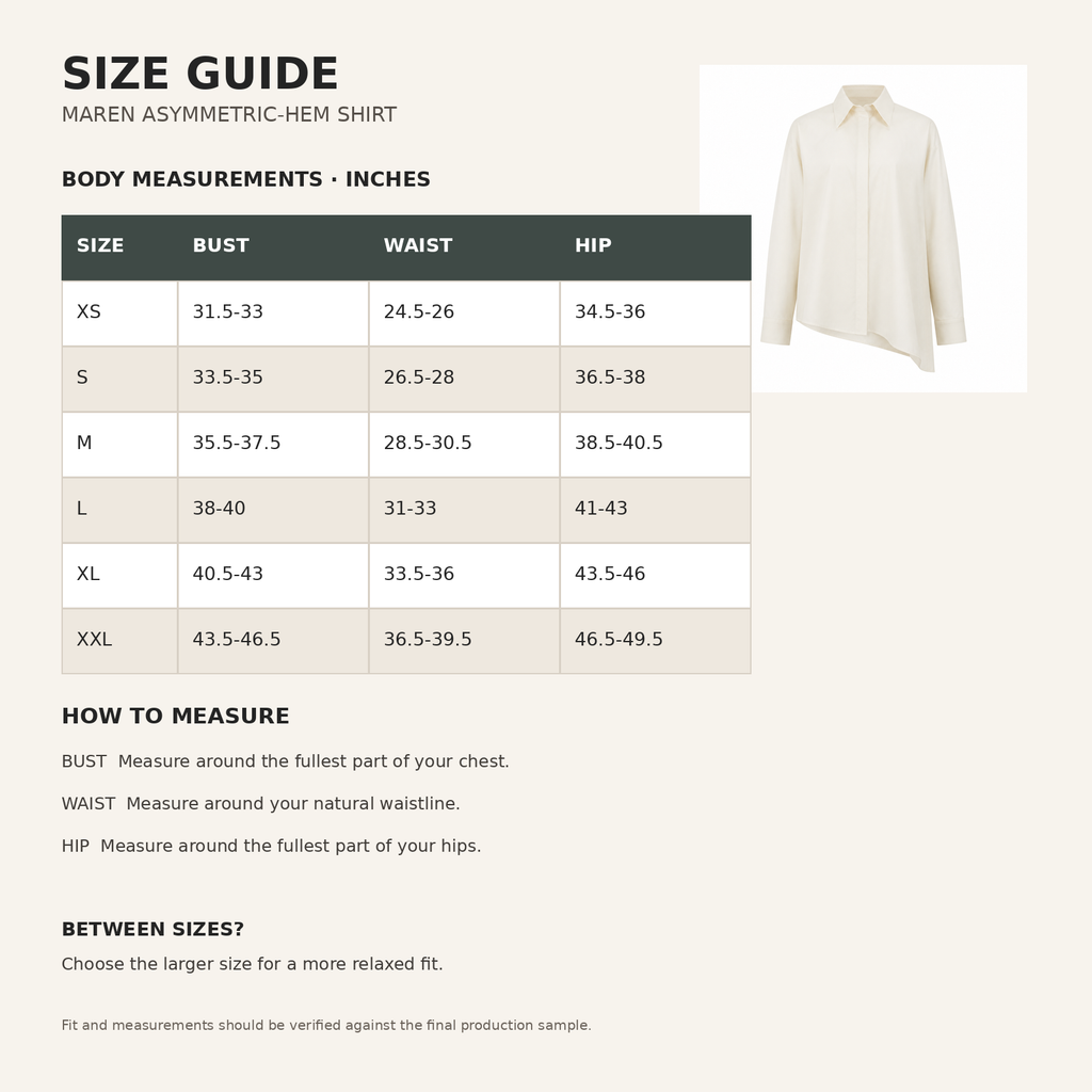 Maren Asymmetric-Hem Shirt