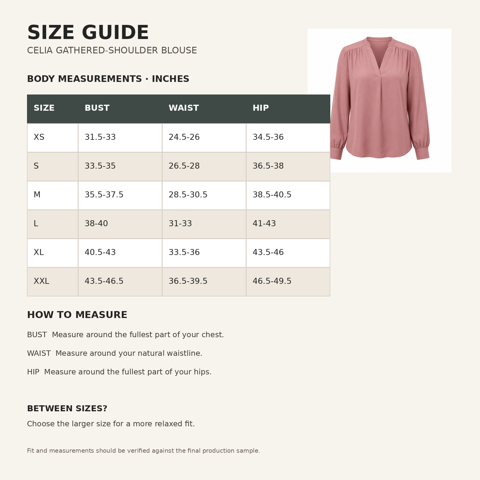 Celia Gathered-Shoulder Blouse