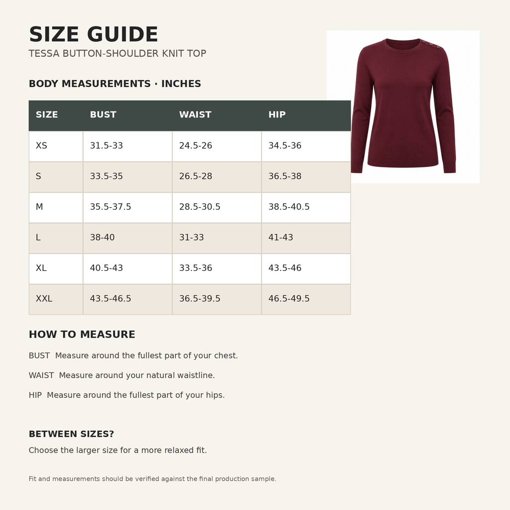 Tessa Button-Shoulder Knit Top