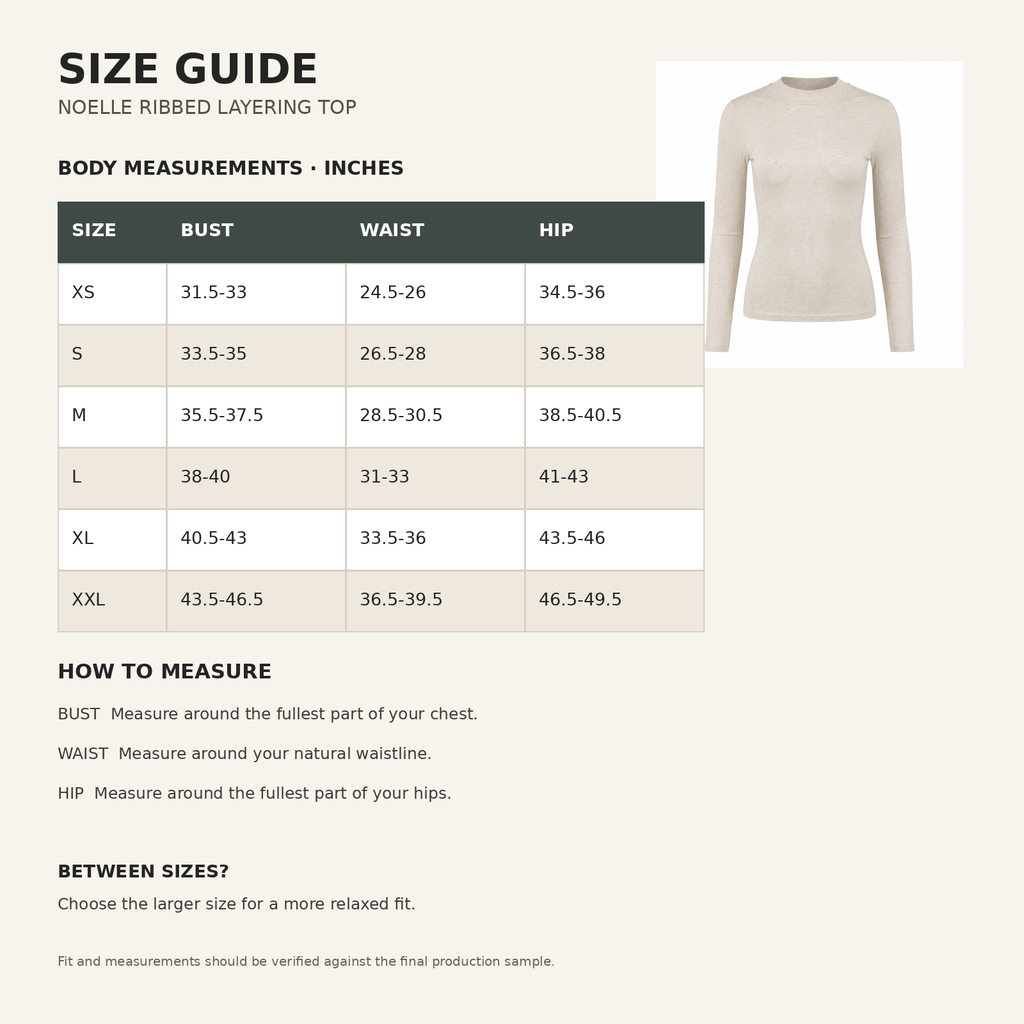 Noelle Ribbed Layering Top