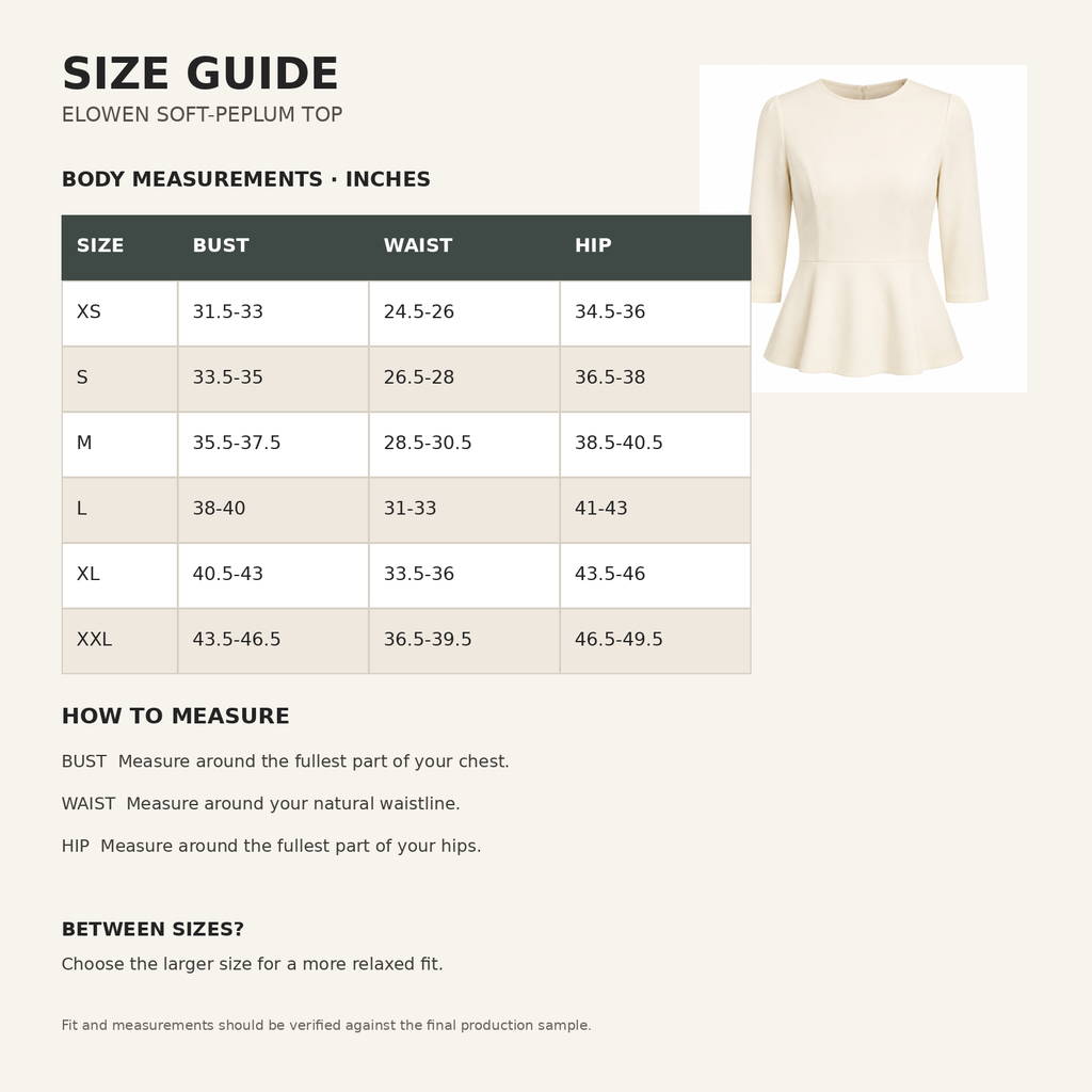 Elowen Soft-Peplum Top