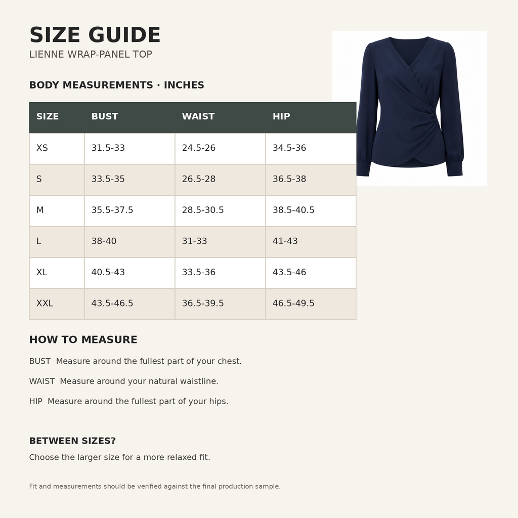 Lienne Wrap-Panel Top