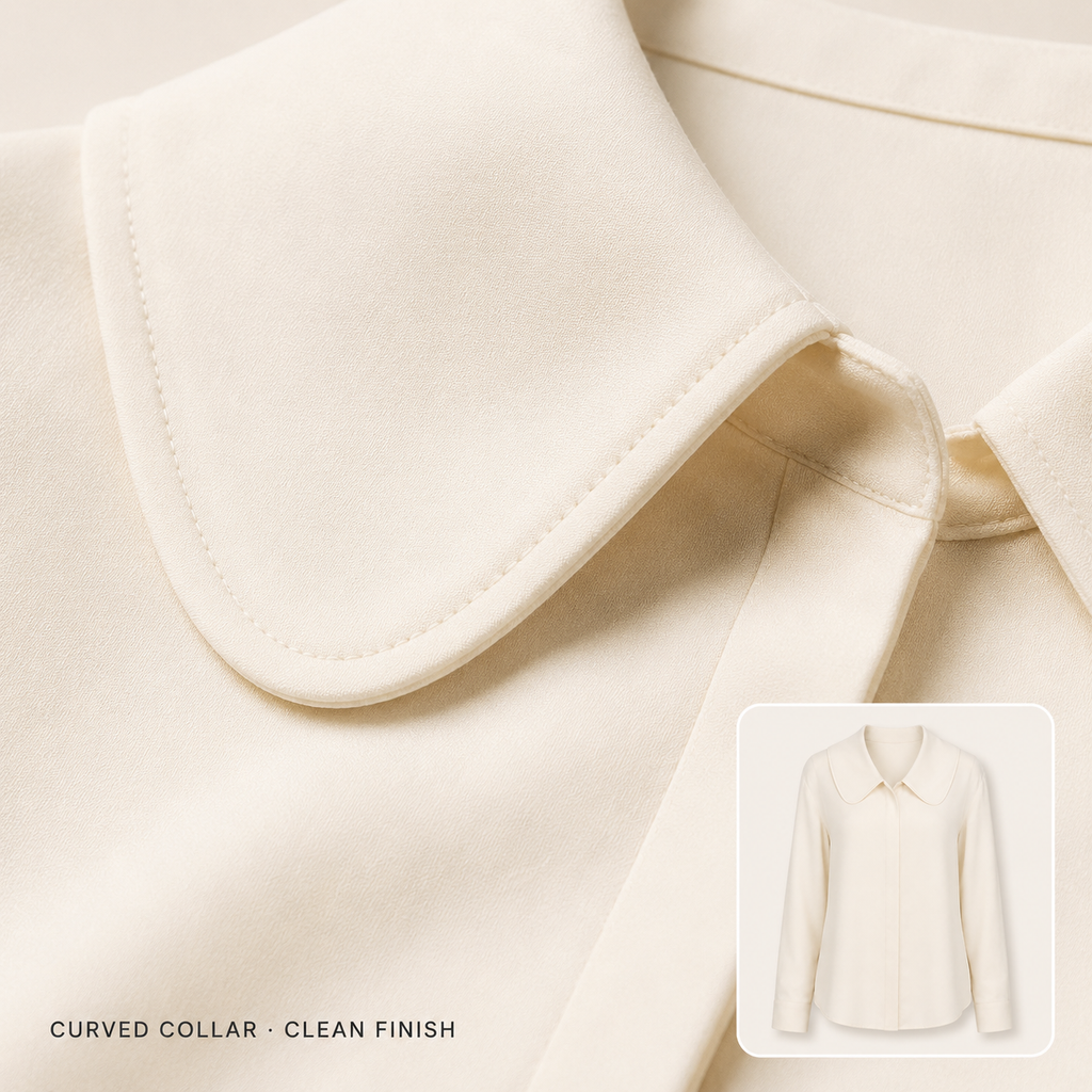 Willow Curve-Collar Blouse