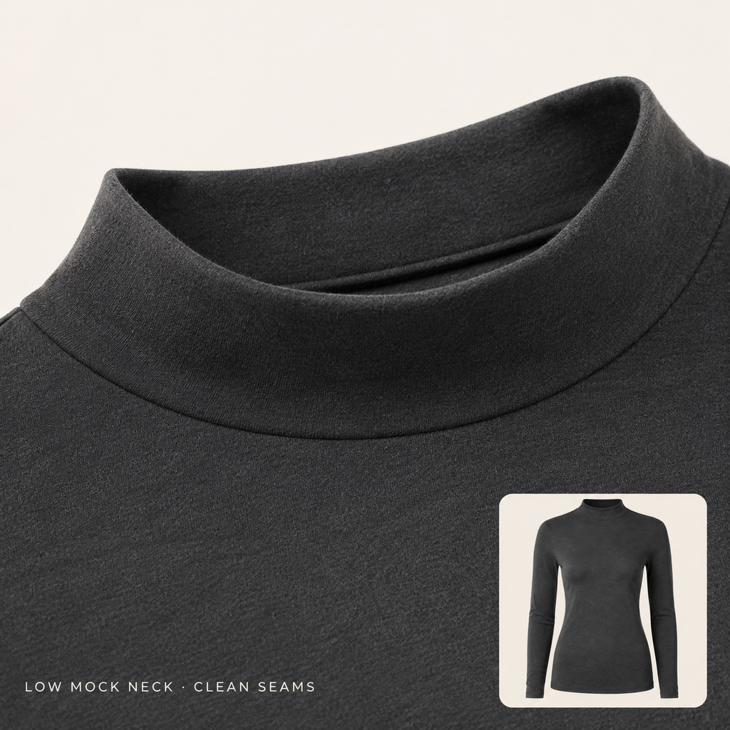 Briar Soft Mock-Neck Top