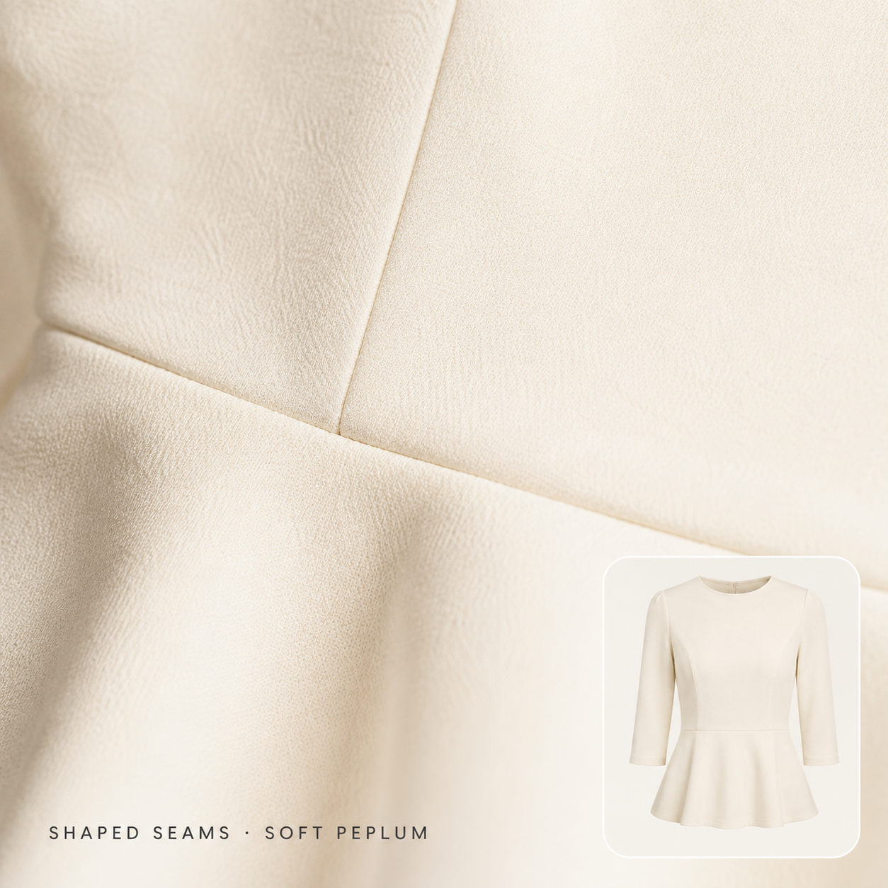 Elowen Soft-Peplum Top