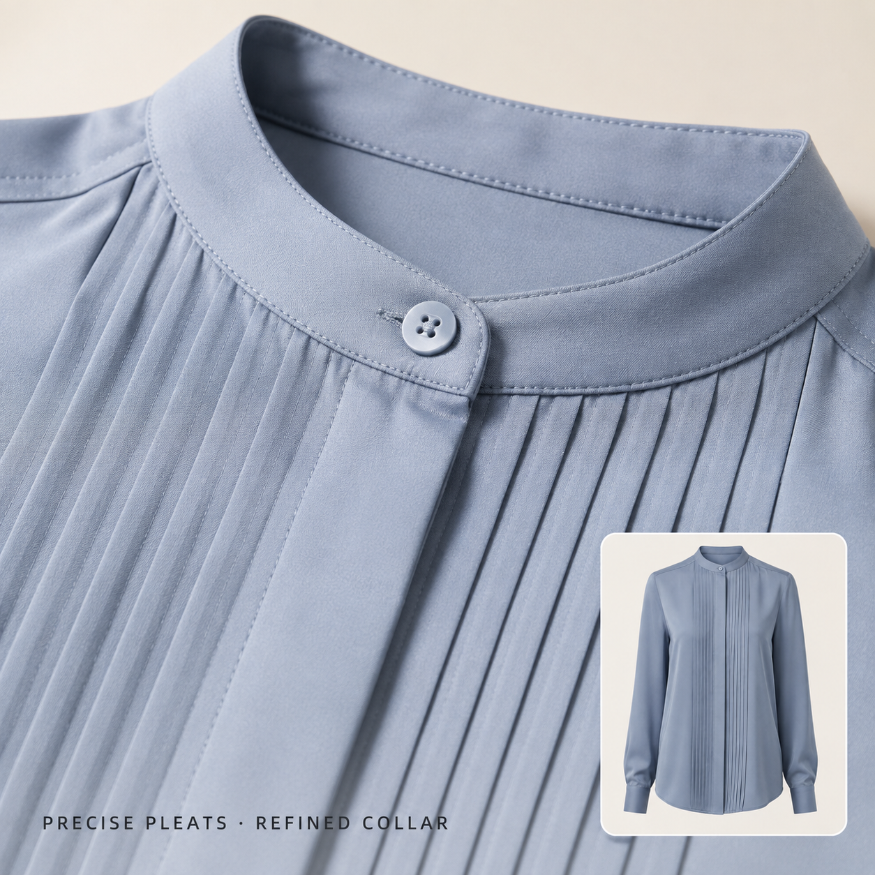 Arden Pleat-Front Shirt