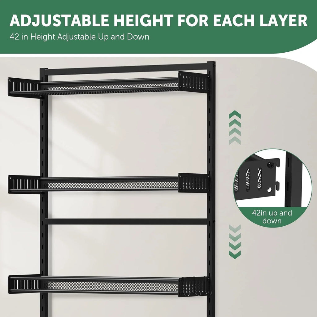 4-Tier Over-the-Toilet Storage Shelf with Adjustable Shelves