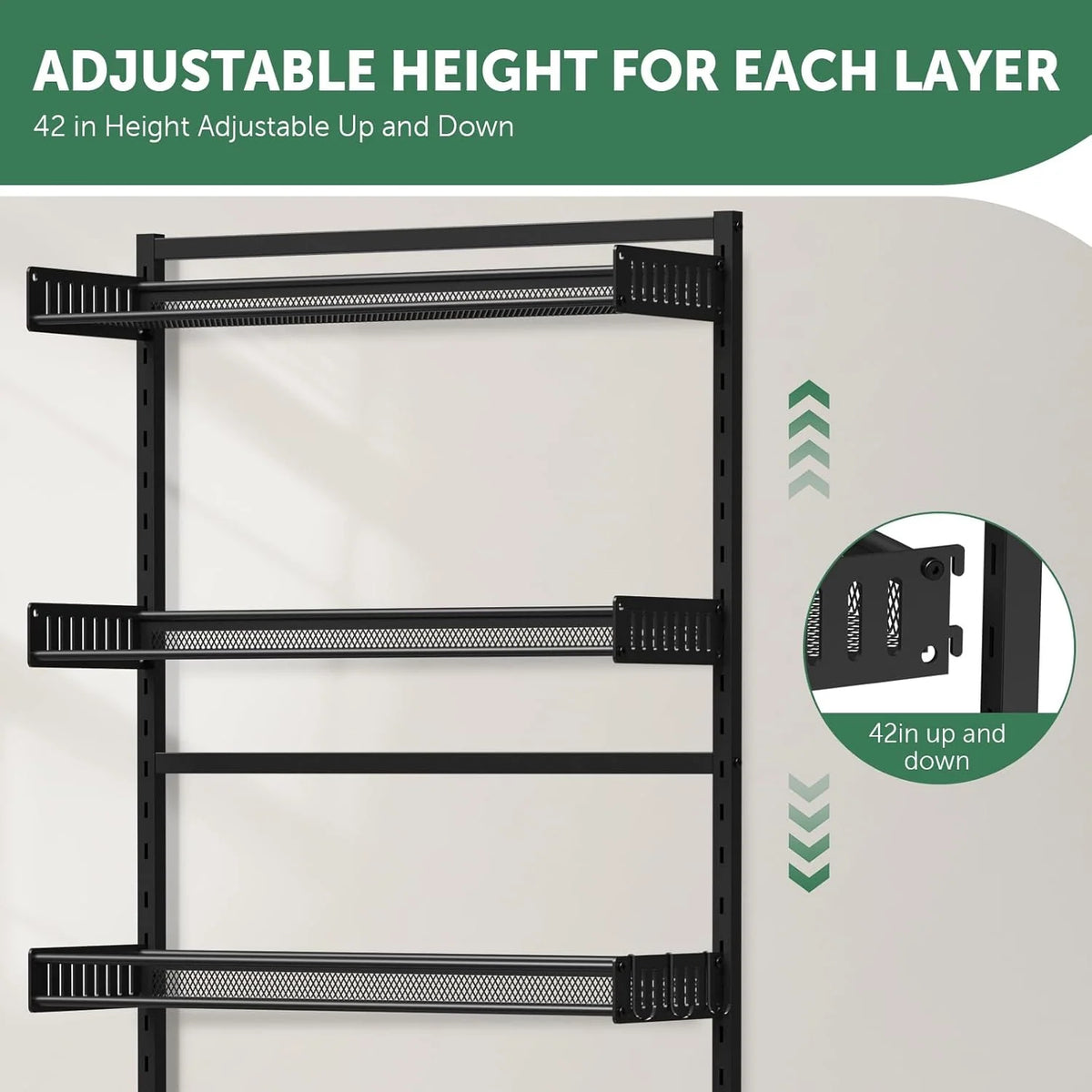 4-Tier Over-the-Toilet Storage Shelf with Adjustable Shelves