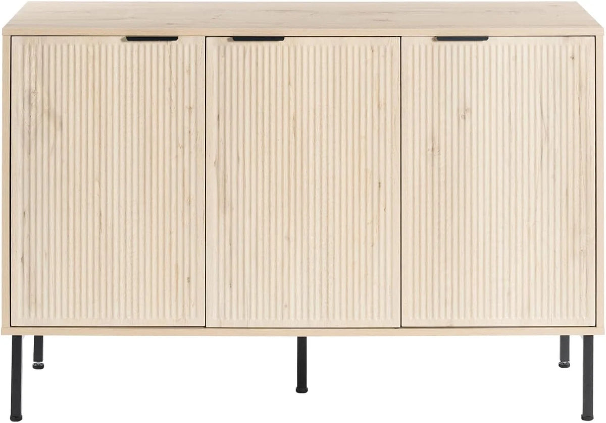 46-Inch Buffet Sideboard with 3 Doors and Shelves
