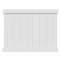 Veranda Linden 6 ft. H x 8 ft. W White Vinyl Privacy Fence Panel Kit