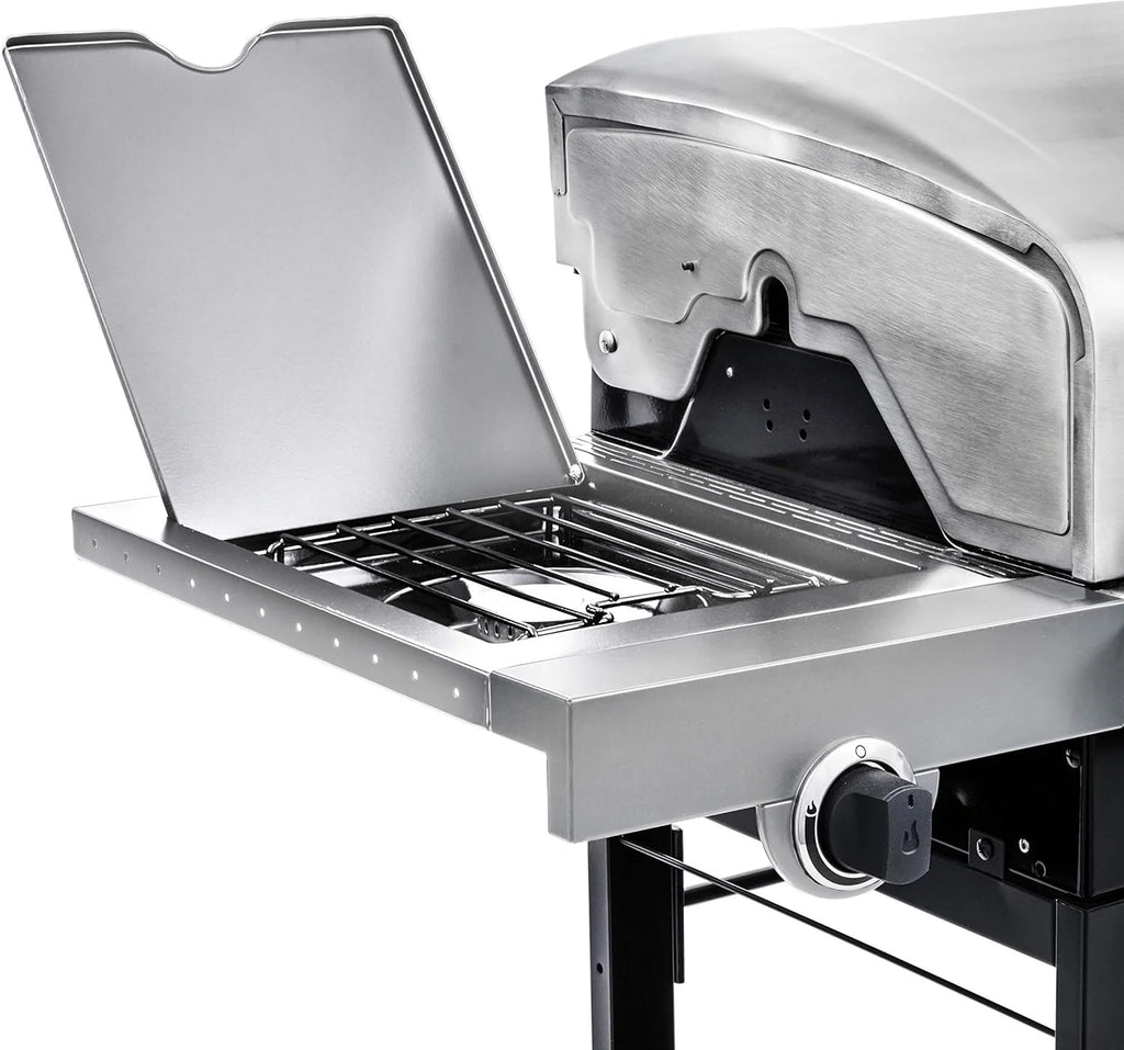 4-Burner Stainless Steel Cart-Style Gas Grill