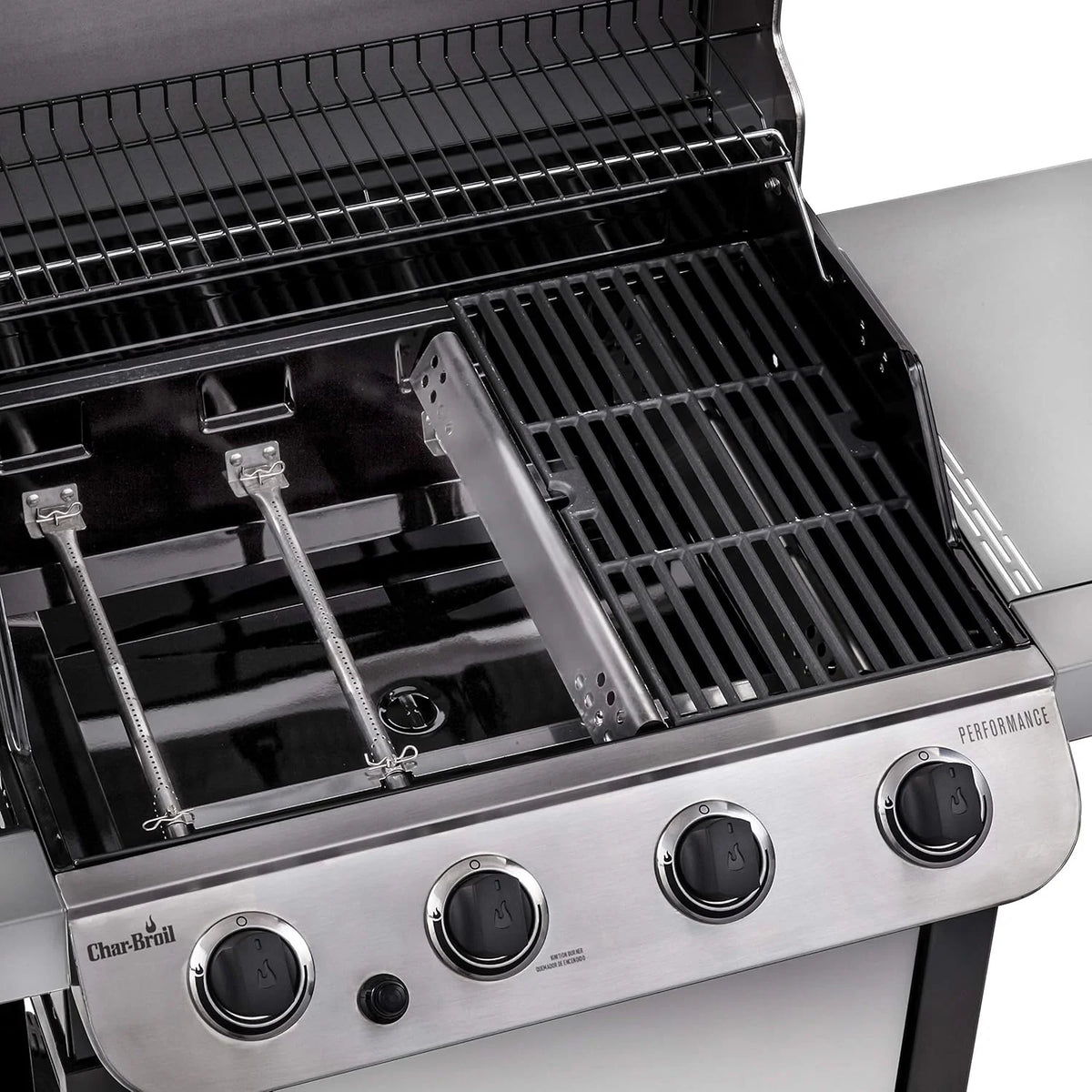 4-Burner Stainless Steel Cart-Style Gas Grill