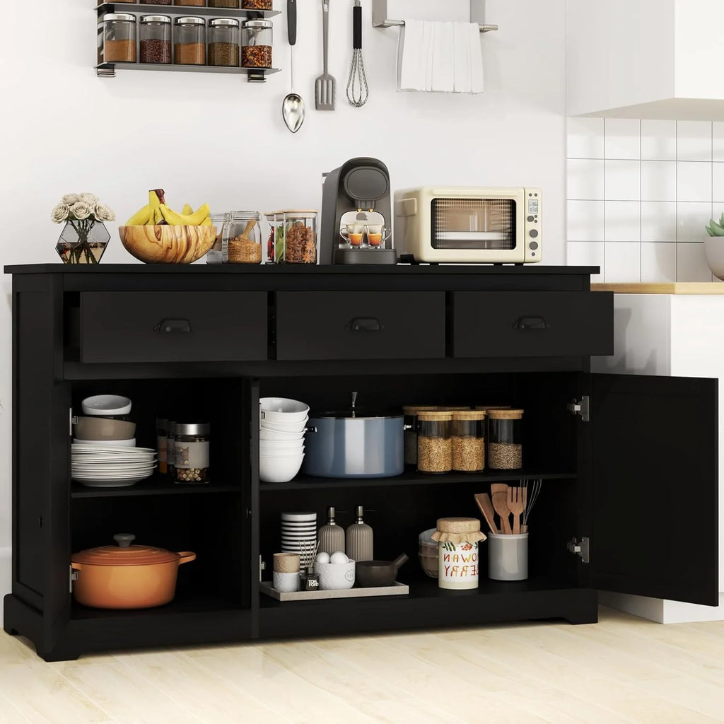 53.5-Inch Buffet Sideboard with 3 Drawers