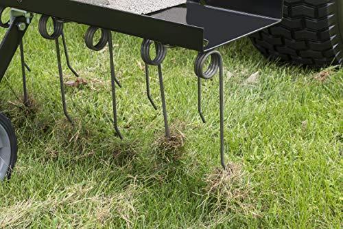 48-INCH Tine Tow Dethatcher,black,medium