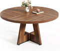 47-Inch Round Dining Table with Pedestal Base