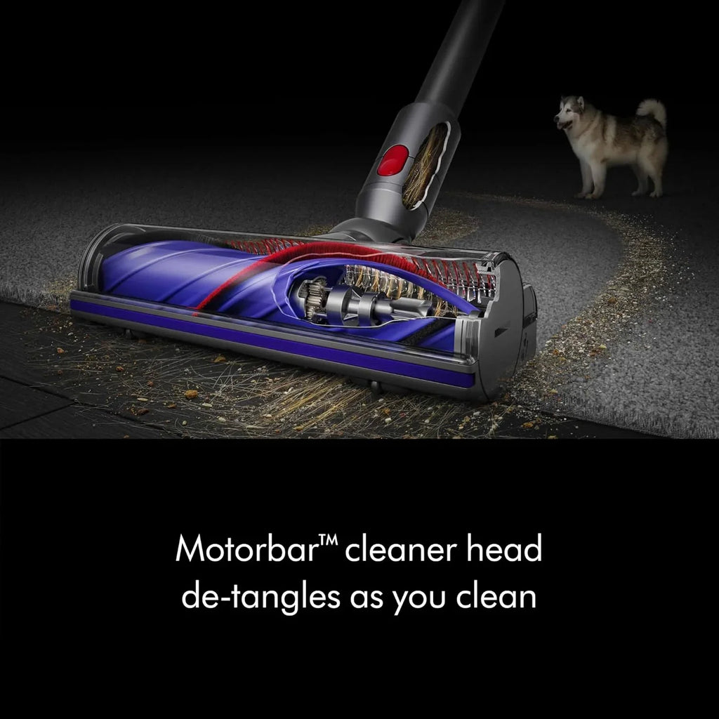 Dyson V8 Cordless Vacuum, Cleans Hard Floors and Carpets, Detangles, Converts to Handheld, 115AW, 2 Power Modes, Up to 40 Minutes