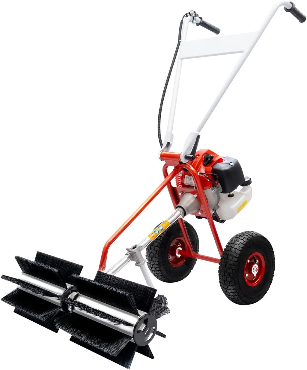 43cc 2-Stroke Gas Power Sweeper Broom