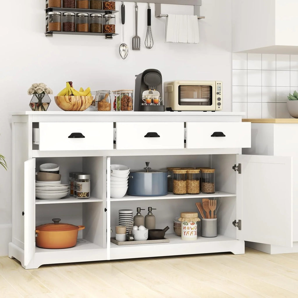 53.5-Inch Buffet Sideboard with 3 Drawers