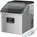 48LBS/24H Stainless Steel Countertop Ice Maker Machine with Self-clean Function Lcd Display Ice Scoop Basket