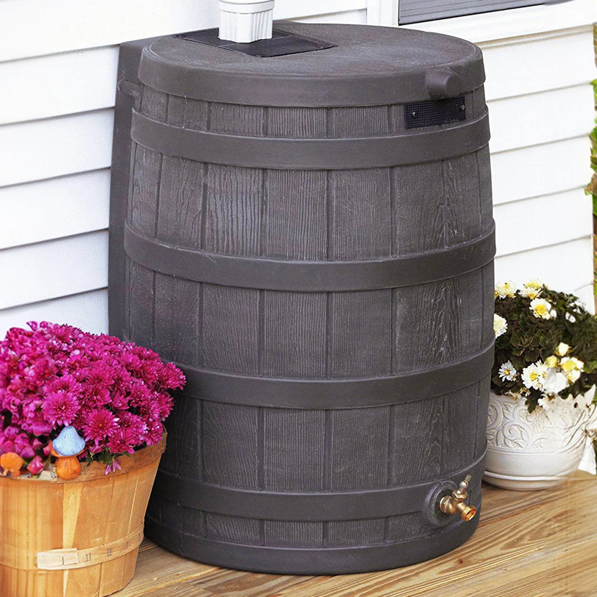 Good Ideas Rain Wizard Rain Storage Collection Rain Barrel 50 - Gallon